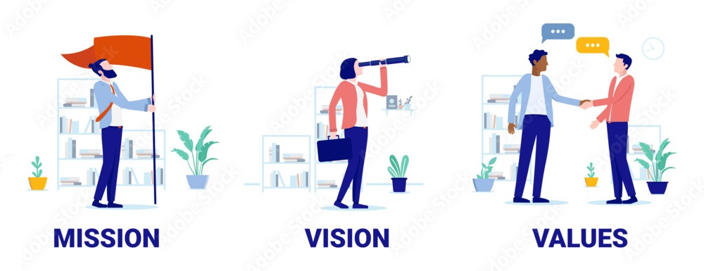 Mission vision and values