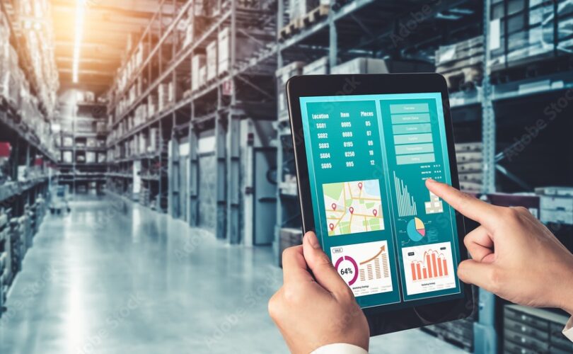 smart inventory dashboard for storage and supply chain distribution